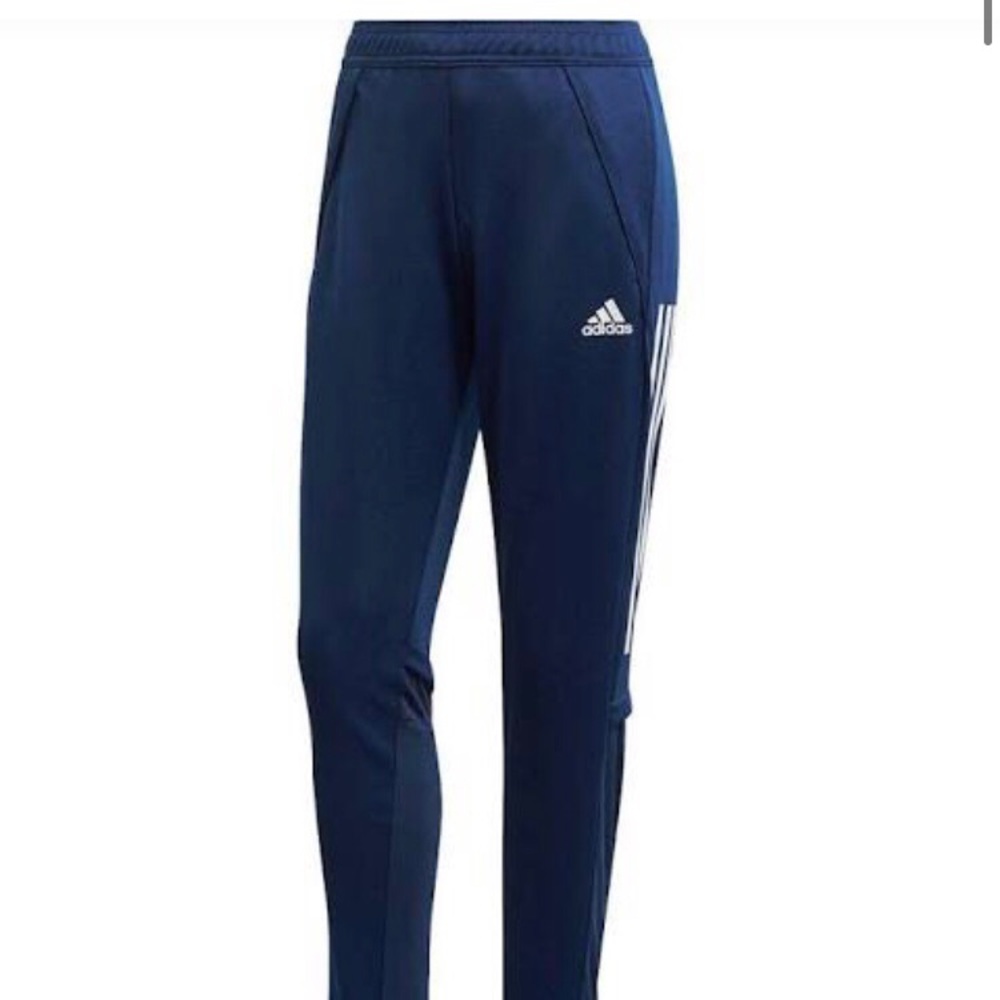 Blue adidas fitted joggers